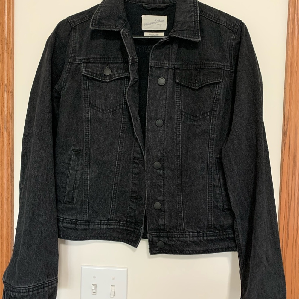 Washed Black Denim Jacket womens from Target